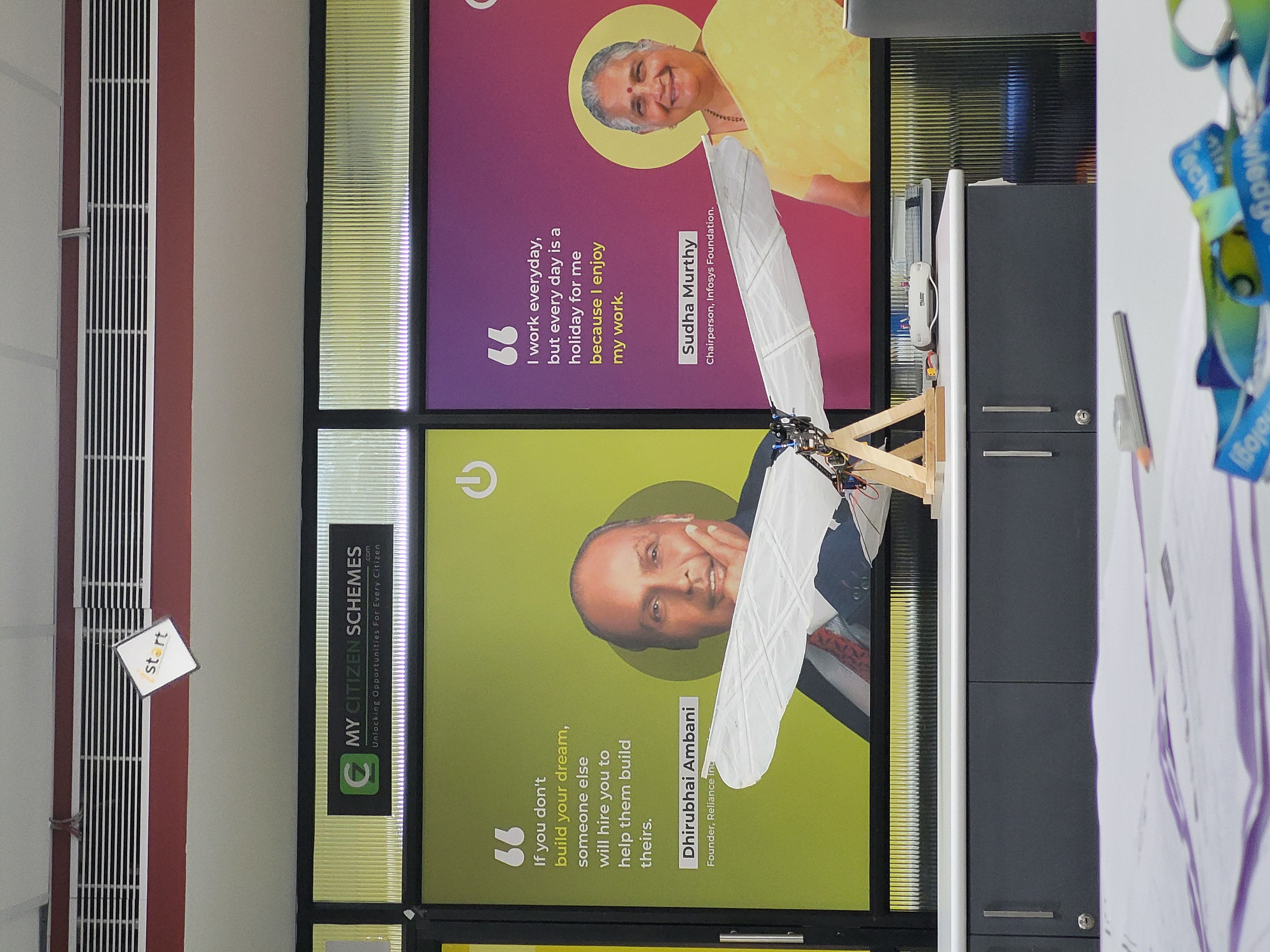 On a dark liver background, Airport luggage car carrying a luggage.